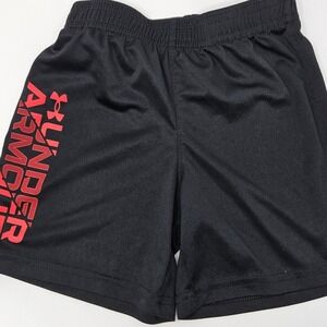 Under Armour Kids Black Athletic Shorts Size 3T Gym Workout Activewear